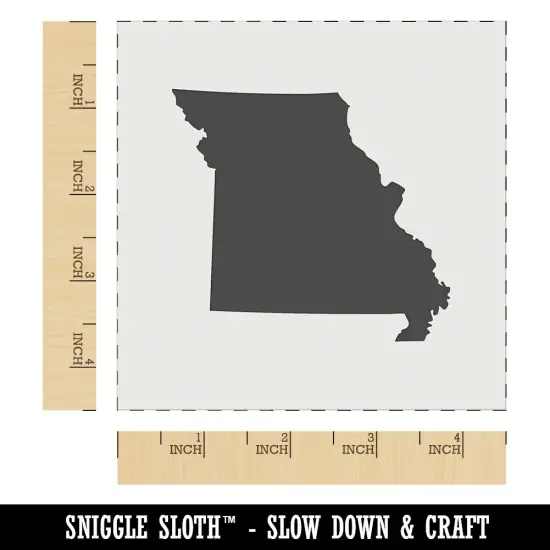 Missouri State Silhouette Wall Cookie DIY Craft Reusable Stencil {6}