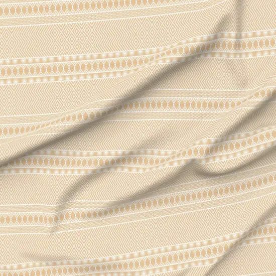 Various Fabrics by the Yard or Fat Quarter Beige Lace Pattern Geometric Natural Boho Chic Medium Scale Retro Vintage Custom Printed Fabric by Spoonflower {6}