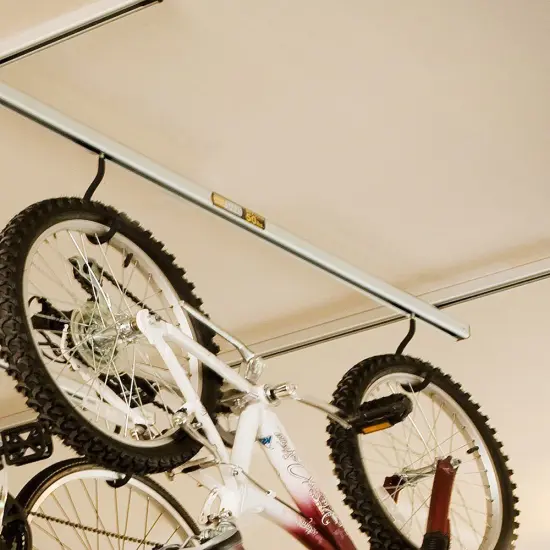 Saris Cycle Glide Ceiling Bike Rack, 4 Bike Hooks for Garage Ceiling, Adjustable Bike Hooks {2}