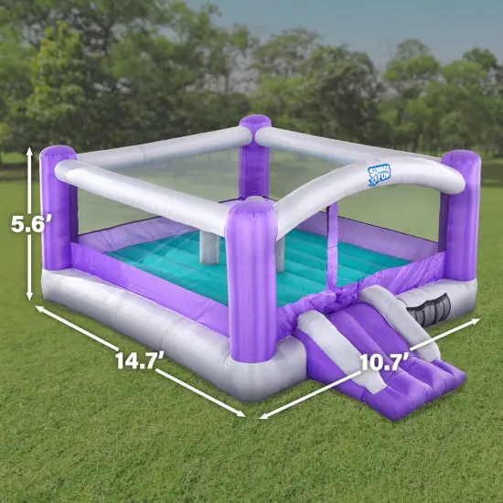 Sunny & Fun Inflatable Bounce House, Bouncy Jump Castle Purple {2}