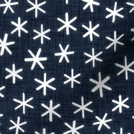Various Fabrics by the Yard or Fat Quarter Whimsical Ditsy Boho Dark Blue Starry Night Custom Printed Fabric by Spoonflower {7}