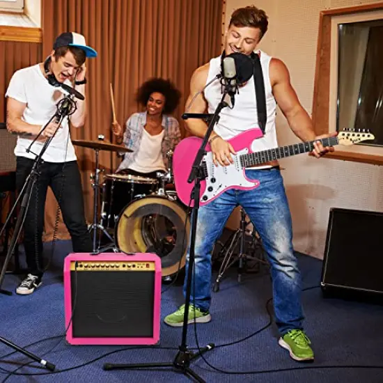LyxPro Electric Guitar Amp, 60 Watt Portable Amplifier Pink {6}