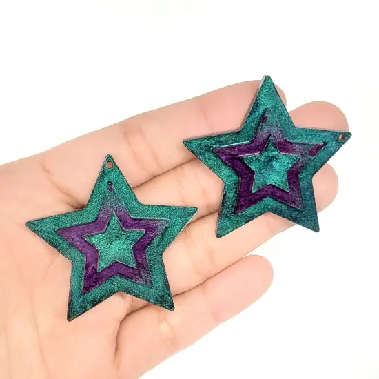 Stars 2D Dangle Earring Mold with Stars Studs (D2) {6}