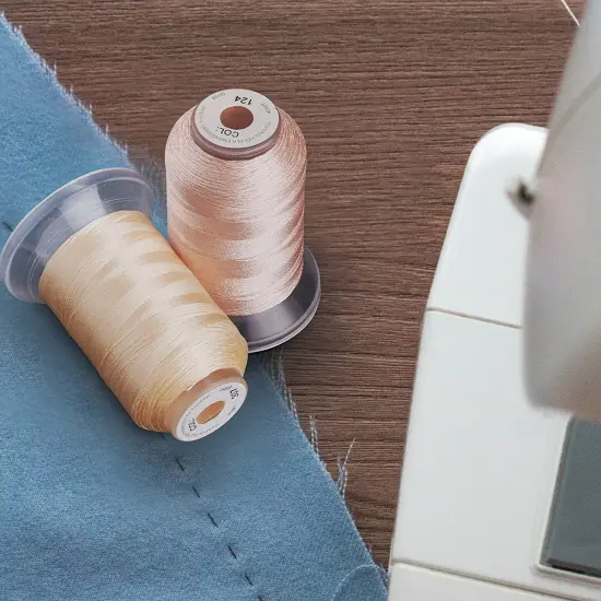 JumblCrafts Embroidery Thread Kit, 40 Large 500M Assorted Spools Polyester Thread for Sewing  {6}