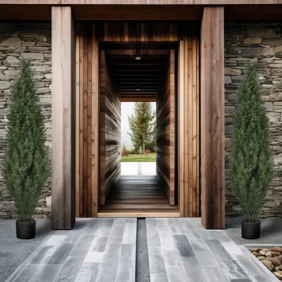 30" Artificial Palm Tree in White Pot (Set of 2) {5}