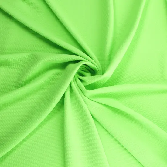 Solid 4 way Stretch Liverpool Bullet Fabric Neon Green {2}