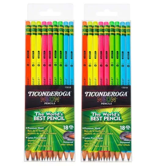 Neon Pencil, 18 Per Pack, 2 Packs {1}