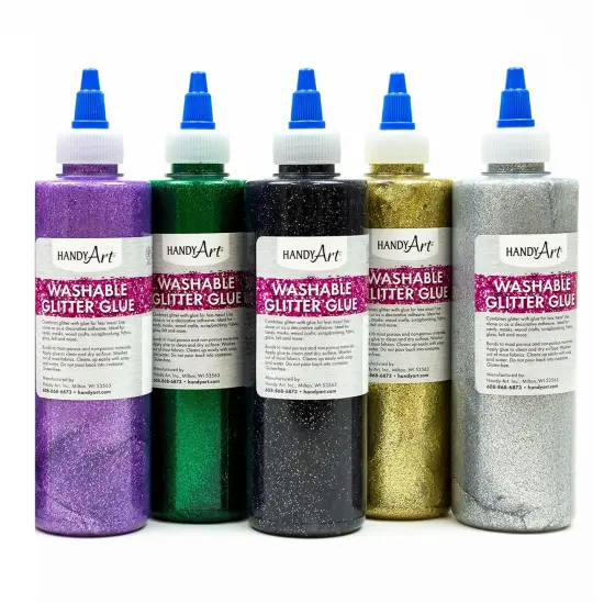 Glitter Glue, 8 oz, Set of 8 {3}