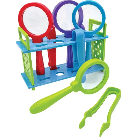 Up-Close Science: Magnifying Glasses & Tweezers Activity Set {3}