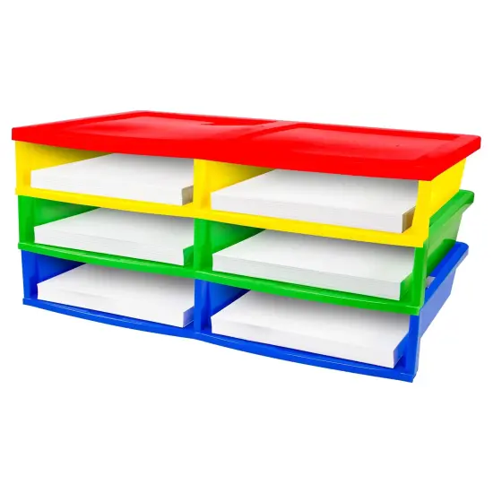 Quick Stack Literature Organizer, 6 Compartments, Classroom Colors {3}