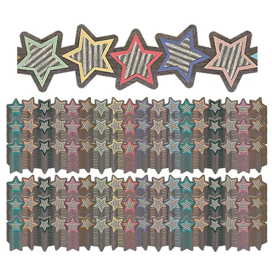 Home Sweet Classroom Stars Die-Cut Border Trim, 35 Feet Per Pack, 6 Packs {1}