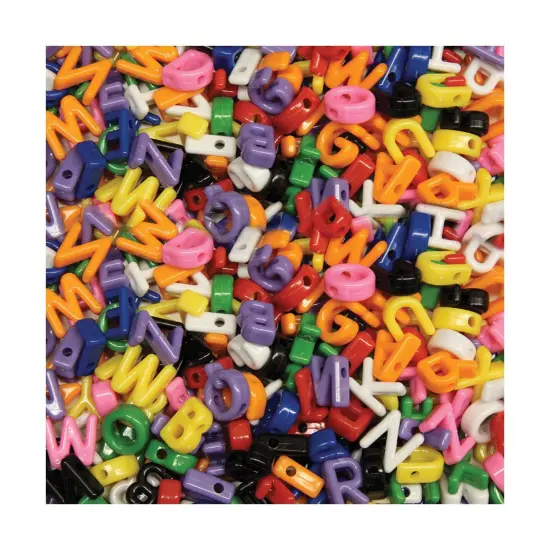 Shaped Beads, Upper Case Letters, Approx. 7/8", 288 Pieces {2}