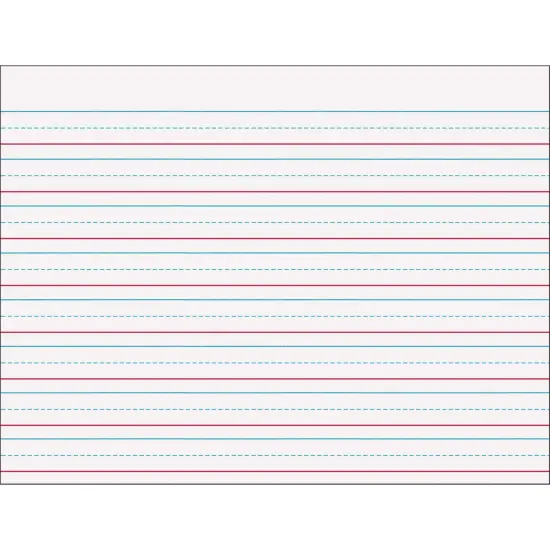 Multi-Sensory Raised Ruled Tablet, Tape Bound, 5/8" x 5/16" x 5/16" Ruled Long, 10-1/2" x 8", 40 Sheets, Pack of 3 {6}