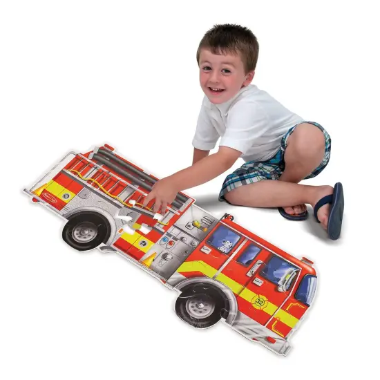 Giant Fire Truck Floor Puzzle, 4' Long, 24 Pieces {2}
