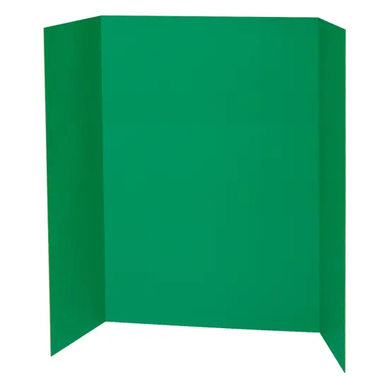 Presentation Board, Green, Single Wall, 48" x 36", Pack of 6 {2}