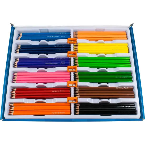 Color'Peps Triangular Colored Pencils, School Pack of 240 {1}