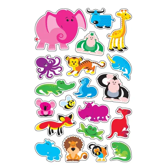 Awesome Animals superShapes Stickers-Large, 160 Per Pack, 6 Packs {4}