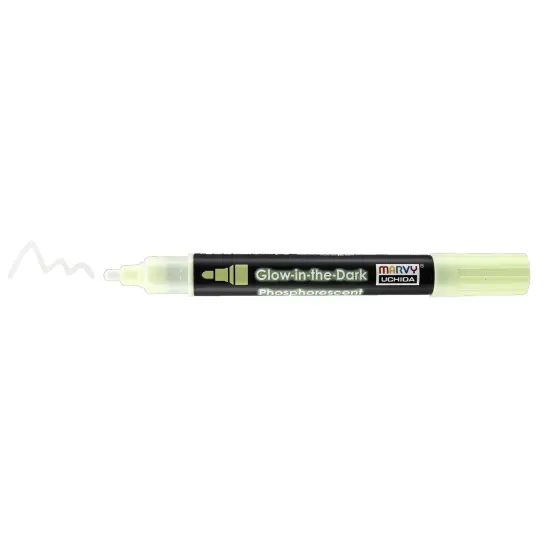 Uchida DecoFabric Glow In The Dark Marker Chisel Tip-Green {3}