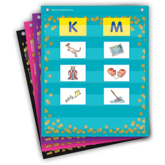 Confetti Colorful Magnetic Mini Pocket Charts, 14" x 17" {2}