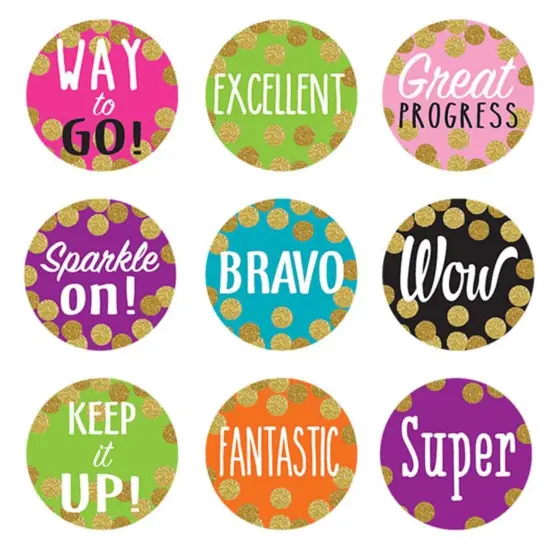 Confetti Stickers, 120 Per Pack, 12 Packs {2}