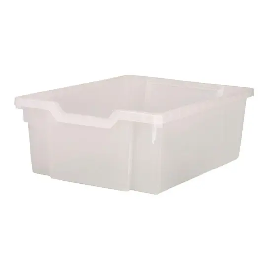 Deep F2 Tray, Translucent, 12.3" x 16.8" x 5.9", Heavy Duty School, Industrial & Utility Bins, Pack of 6 {3}