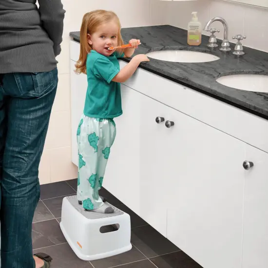 Toddler & Me&trade; Step Stool, Gray/White {5}