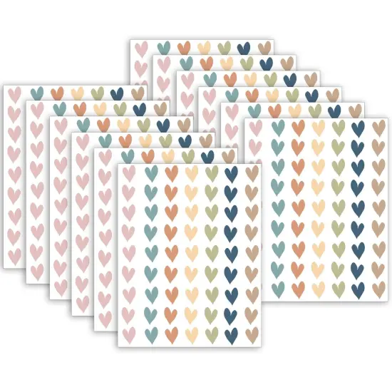 Everyone is Welcome Hearts Mini Stickers, 378 Per Pack, 12 Packs {1}