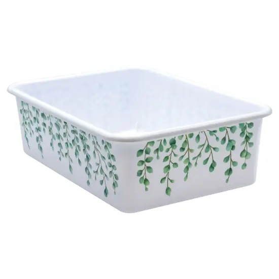 Eucalyptus Large Plastic Storage Bin, Pack of 3 {2}