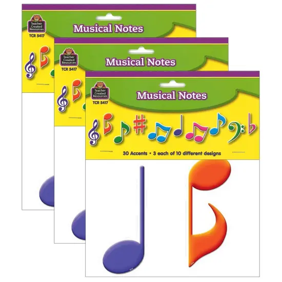 Musical Notes Accents, 30 Per Pack, 3 Packs {1}