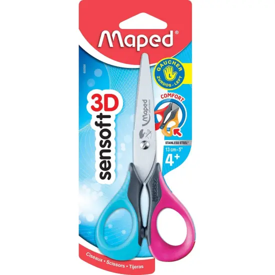 5" Sensoft Scissors with Flexible Handles - Lefty, Pack of 12 {3}