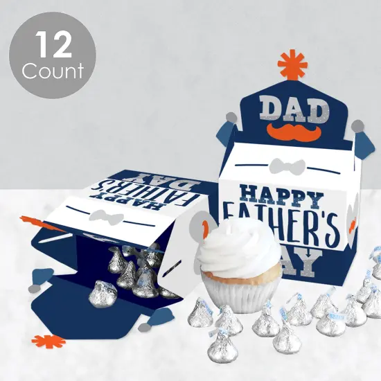 Big Dot of Happiness Happy Father's Day - Treat Box Party Favors - We Love Dad Party Goodie Gable Boxes - Set of 12 {5}