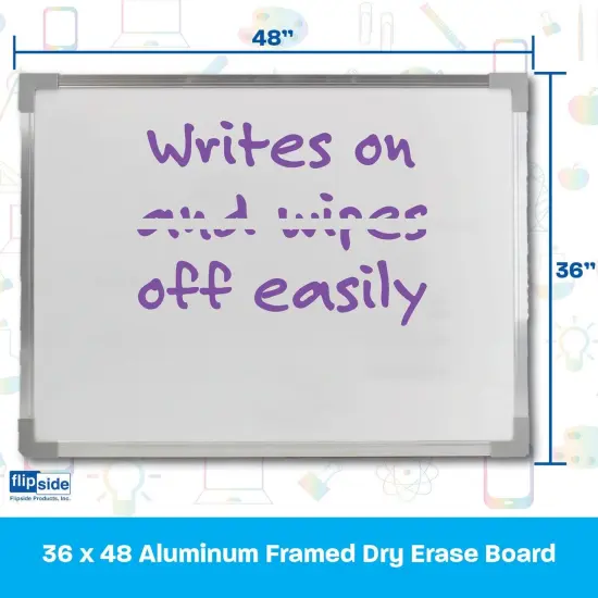 Aluminum Framed Dry Erase Board 36" x 48" {5}