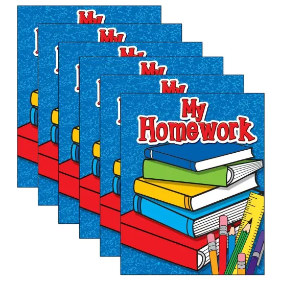 My Homework Pocket Folder, Pack of 6 {1}