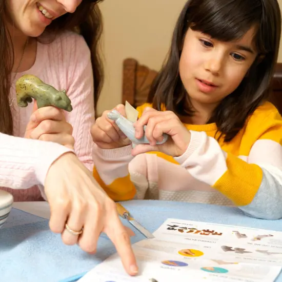 Mothers Day Gift - Wolf Soapstone Carving Kit {2}