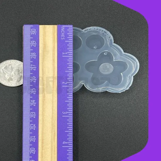 Summer Flower Hippie Dangle Silicone Mold (C15) {3}