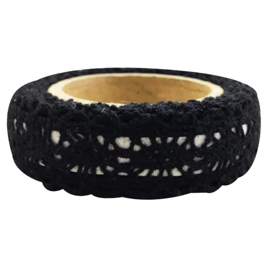 Wrapables Decorative Lace Tape Black {1}