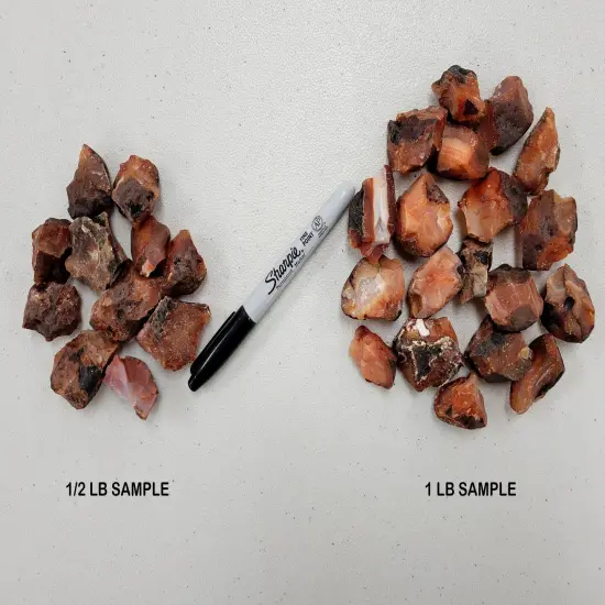 Red Carnelian Agate Crystal Stones from India {4}