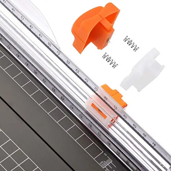 A4 Paper Cutter 12 Inch Titanium Paper Trimmer Scrapbooking Tool with Automatic Security Safeguard and Side Ruler for Craft Paper, Coupon, Label and Cardstock (Black) {6}