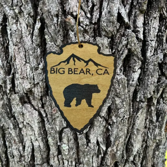 Big Bear California - BLACK Ornament {3}