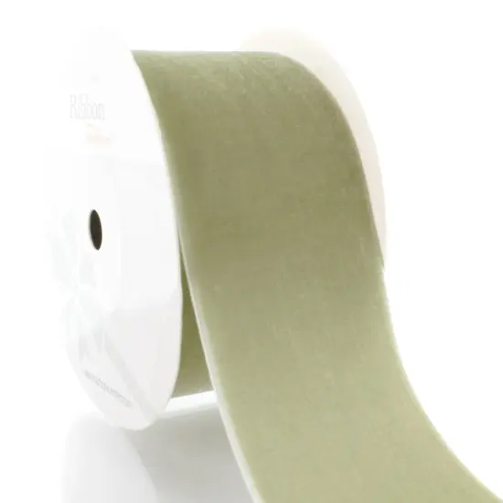 2" Velvet Ribbon (5yd & 25yd Spool Lengths) 009 Silver {4}