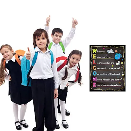 Welcome Classroom Poster Back to School Classroom Decorations Motivational Sign 11 X 14 for Preschool Middle High School Classroom Decor {3}