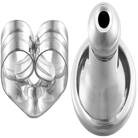 100 Lightweight Friction & 20 Bullet Shaped Sterling Silver Ear Back Findings  {1}