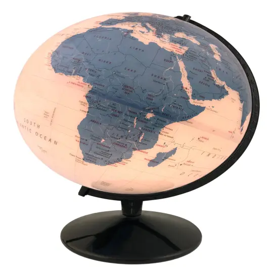 12" Diameter Kristian Remote Control Color Changing Illuminated World Globe {3}