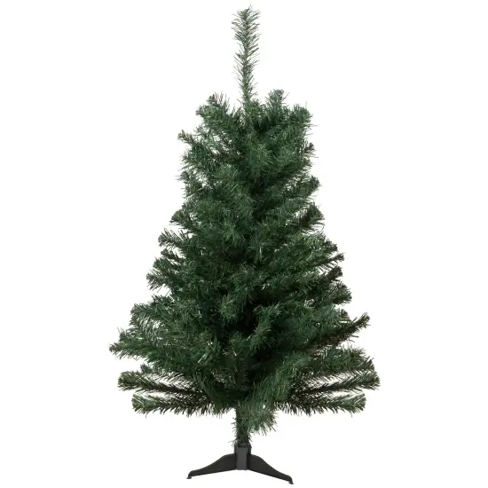 Northlight Medium Blackwater Fir Artificial Christmas Tree - 2' - Unlit Green {3}