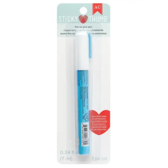 Zig Sticky Thumb 2-Way Glue Pen, 15mm Fine Tip, 0.25 Oz Pack of 1 Pen 372883 By American Crafts {3}