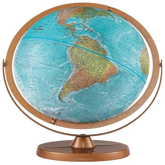 Atlantis 12" Diameter Blue Ocean World Globe with Full Meridian {1}