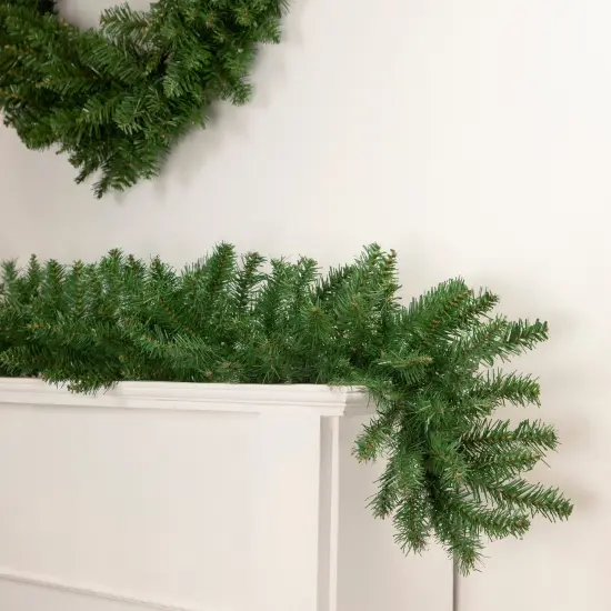 Northlight Winona Fir Artificial Commercial Christmas Garland - 50' x 12" - Unlit Green {3}