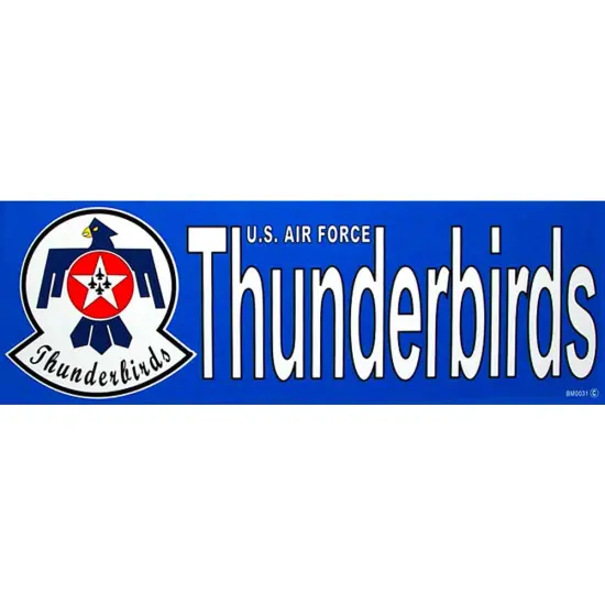 U.S. Air Force Thunderbirds Bumper Sticker 3-1/4"X9" {1}