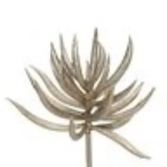 Allstate Glittered Aeonium Artificial Floral Christmas Spray - 9.5" - Champagne Gold {3}