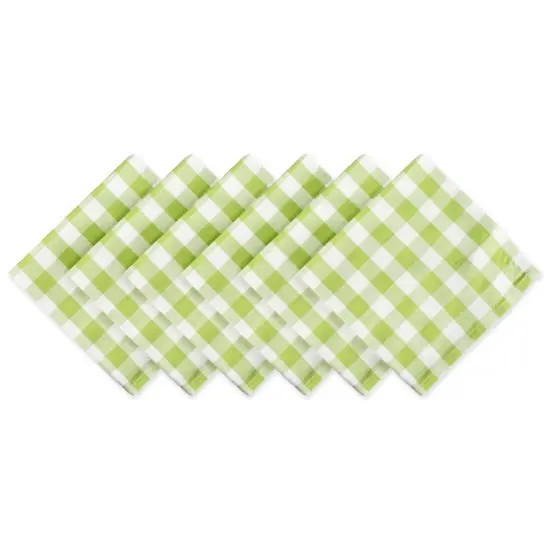 DII Napkin Green Apple/White Check (Set of 6) {1}